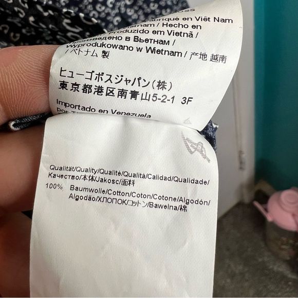 Boss long sleeves slim fit button down shirt mini floral print - Picture 6 of 8